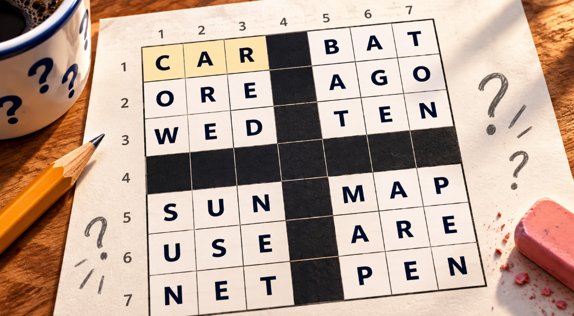 7x7 Mini Blocked Crossword