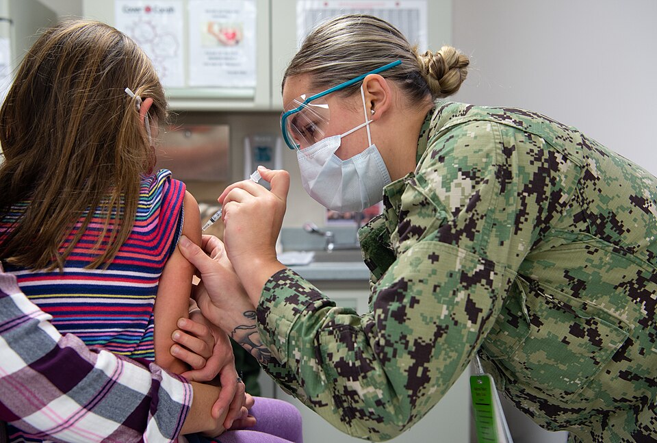 Following approval from the Centers for Disease Prevention and Control (CDC), Naval Medical Center Portsmouth (NMCP) began providing the COVID-19 pediatric vaccination to children between the ages of five and eleven, Nov. 8. "For our younger children, it can be difficult keeping the mask on them," s