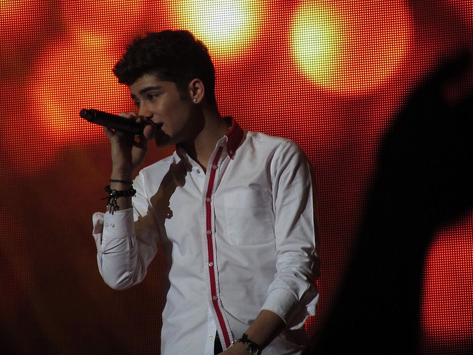 Zayn, One Direction, Clyde Auditorium, Glasgow, Saturday 14 January 2012