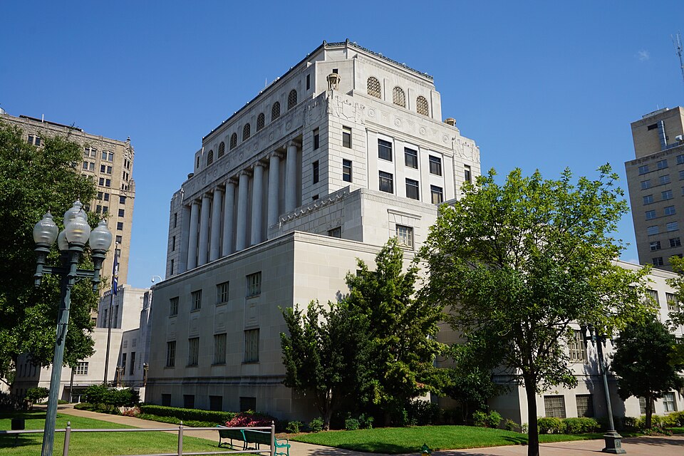 The Caddo Parish Courthouse in Shreveport, Louisiana (United States).