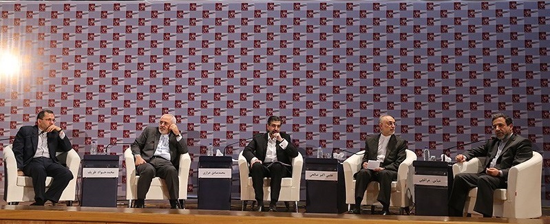 Iranian nuclear negotiators at Etellat Institute's Diplomacy Irani Forum