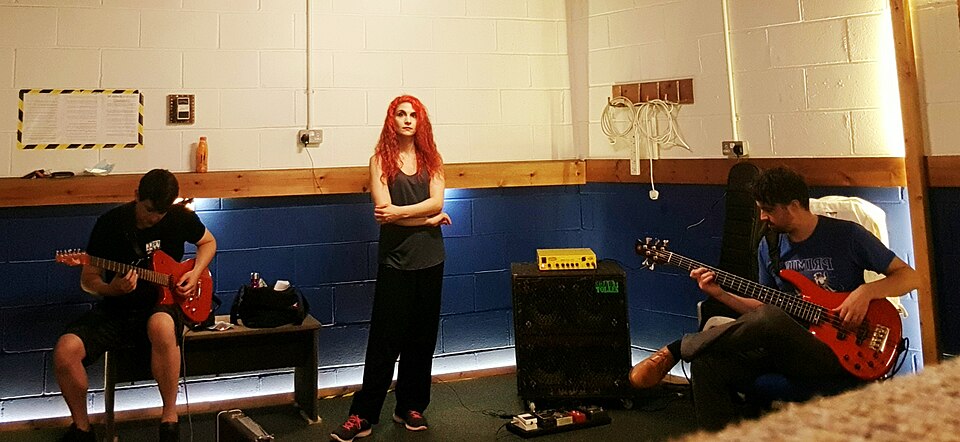 Band Digital Resistance rehearsing https://louderthanwar.com/interview-digital-resistance-on-power-and-their-new-album-alternative-facts/