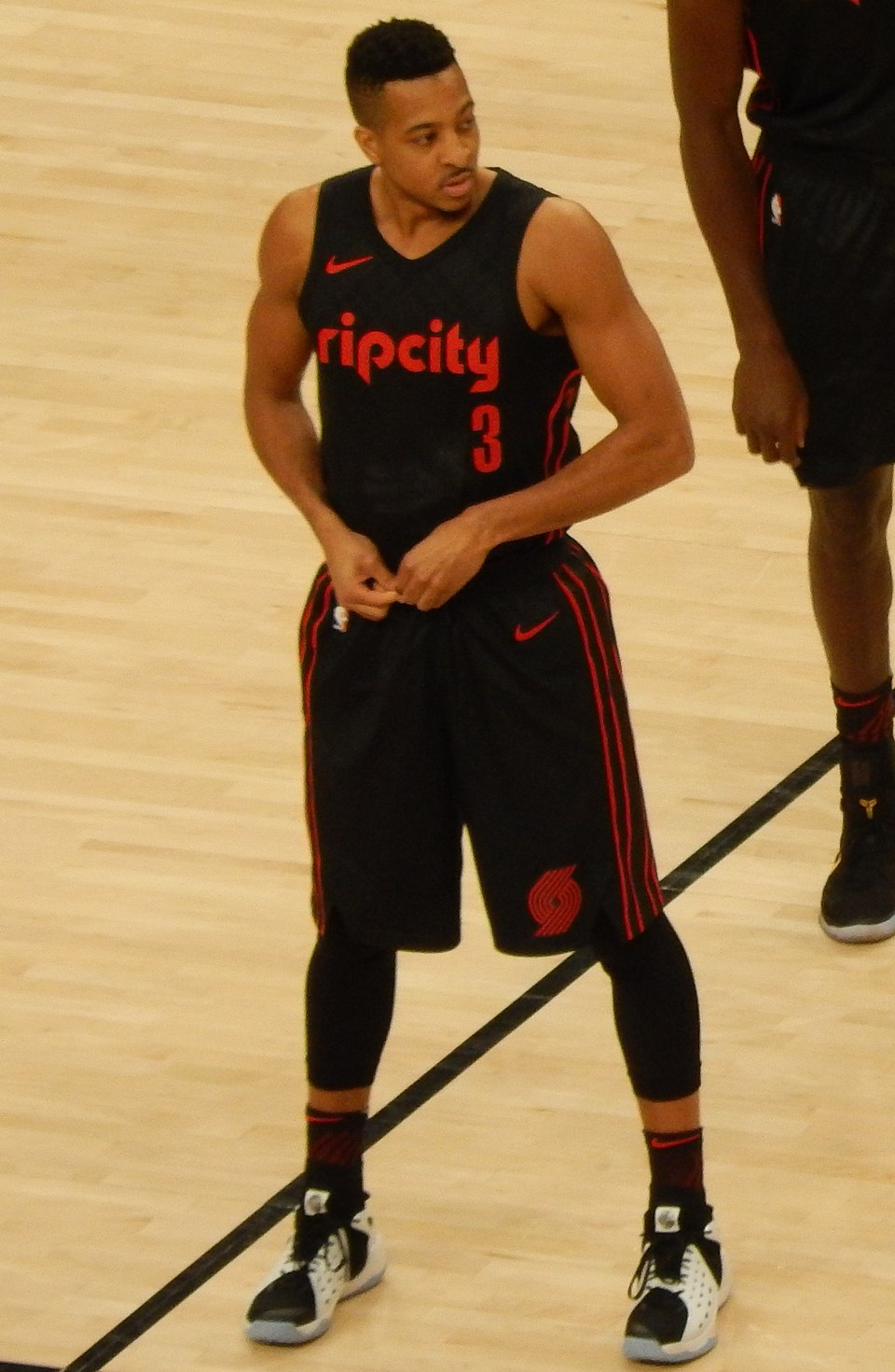 C.J. McCollum #3 of the Portland Trail Blazers against the Sacramento Kings on February 27, 2018 at Moda Center in Portland, Oregon.