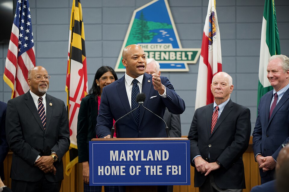 Governor Moore Announces the new home of the FBI HQ in Maryland. by Joe Andrucyk at Greenbelt Municipal Building, 25 Crescent Rd, Greenbelt MD 20770