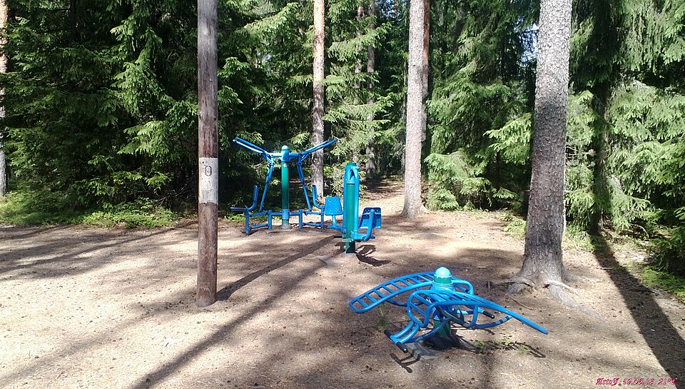 A jogging path, "Paavon polku" Morning exercise place