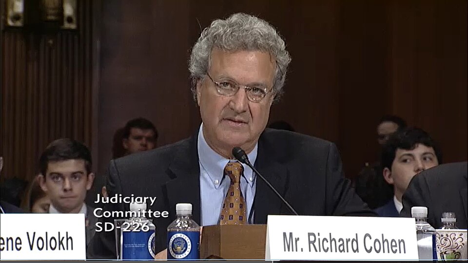 J. Richard Cohen testifying before the Senate Judiciary Committee in 2017
