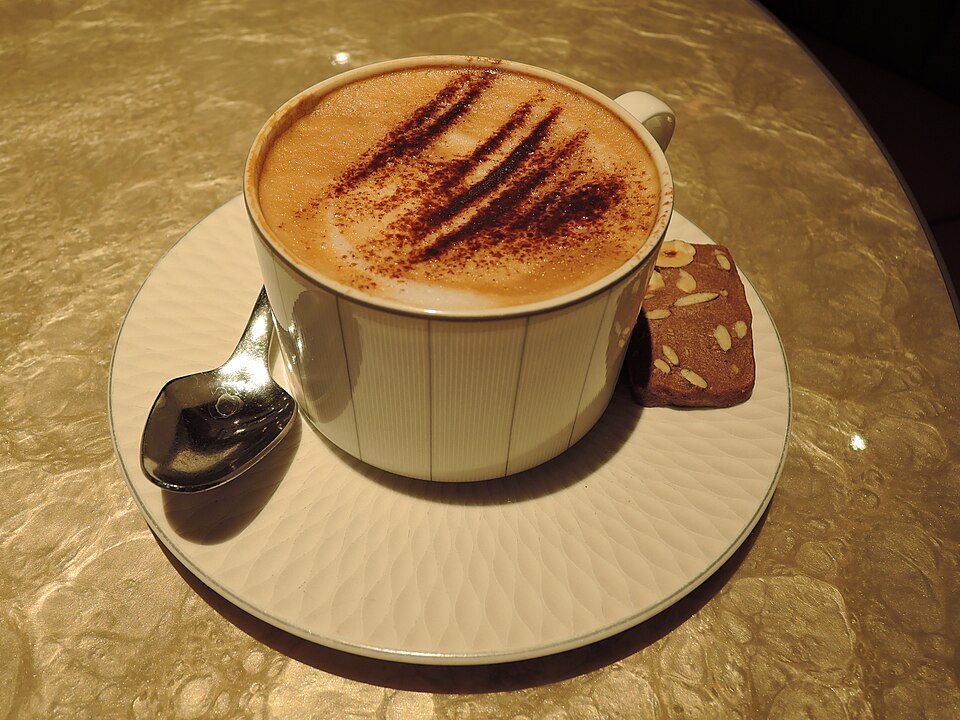 A coffee in Mandarin Cake Shop at Mandarin Oriental, Hong Kong