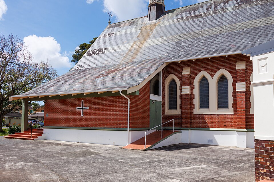 The enrance to Epsom Methodist Church in Epsom, Auckland.
