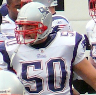 w:New England Patriots players before a game in 2008. (see w:2008 New England Patriots season for roster.)