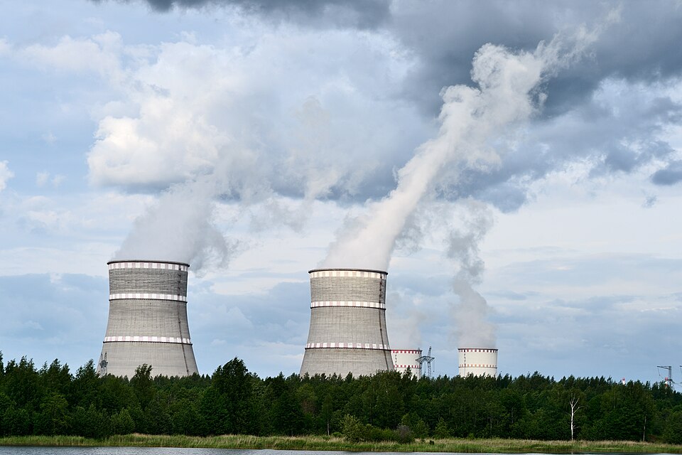Cooling towers of Kalinin nuclear power plant