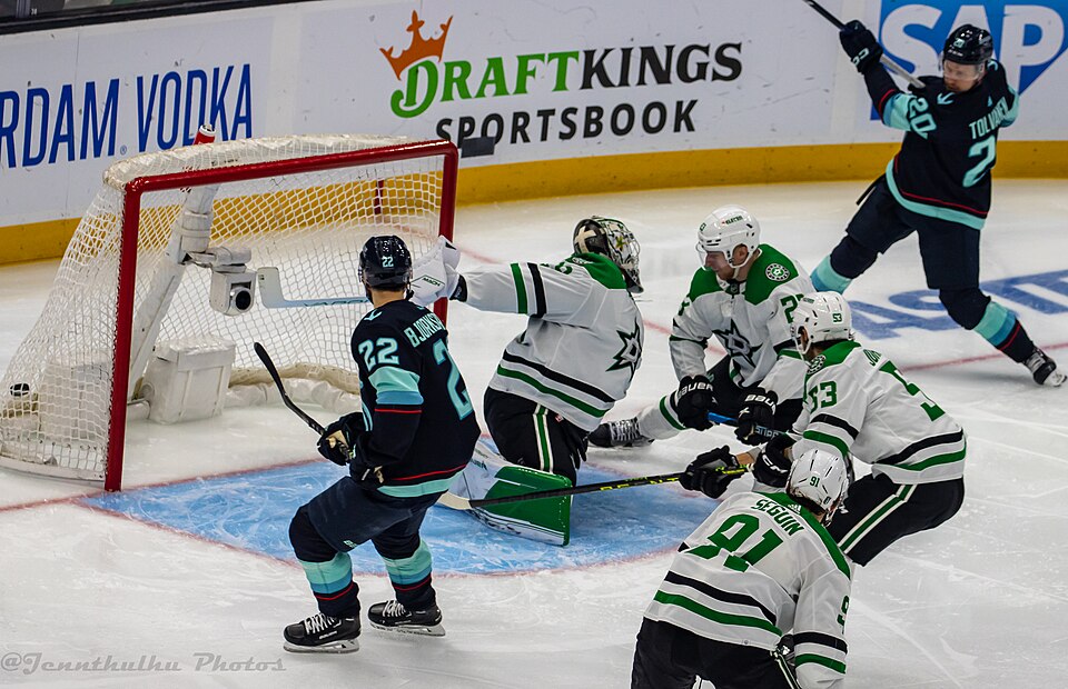 Round two game six of the Stanley Cup Playoffs with the Dallas Stars at Seattle Kraken on May 13, 2023.
