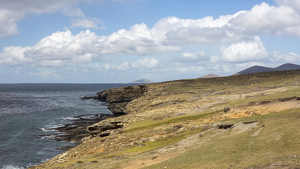 Coastal landscape, Saunders Island, off West Falkland