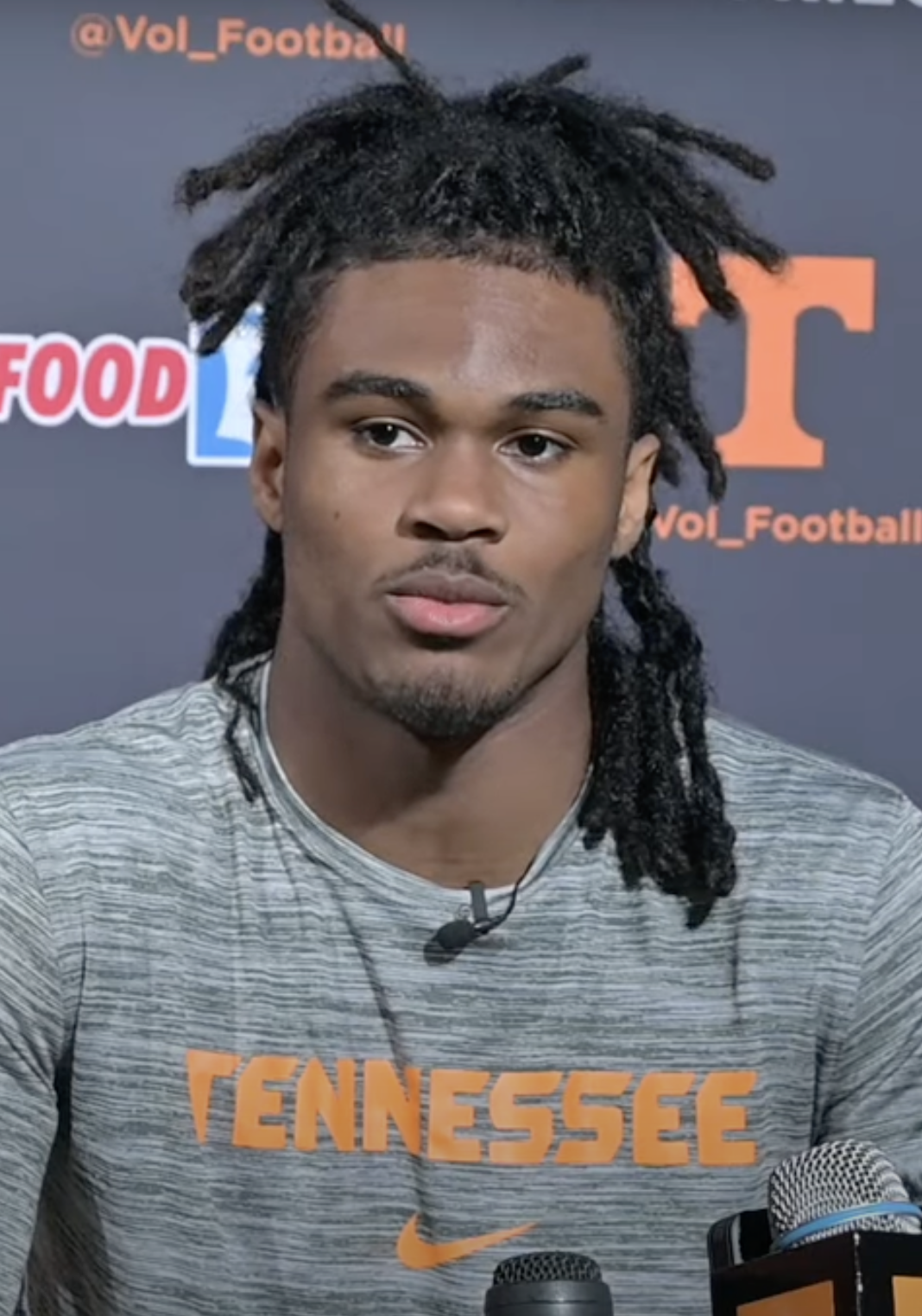 Tennessee Vols corner Jermod McCory speaks with the media 2024