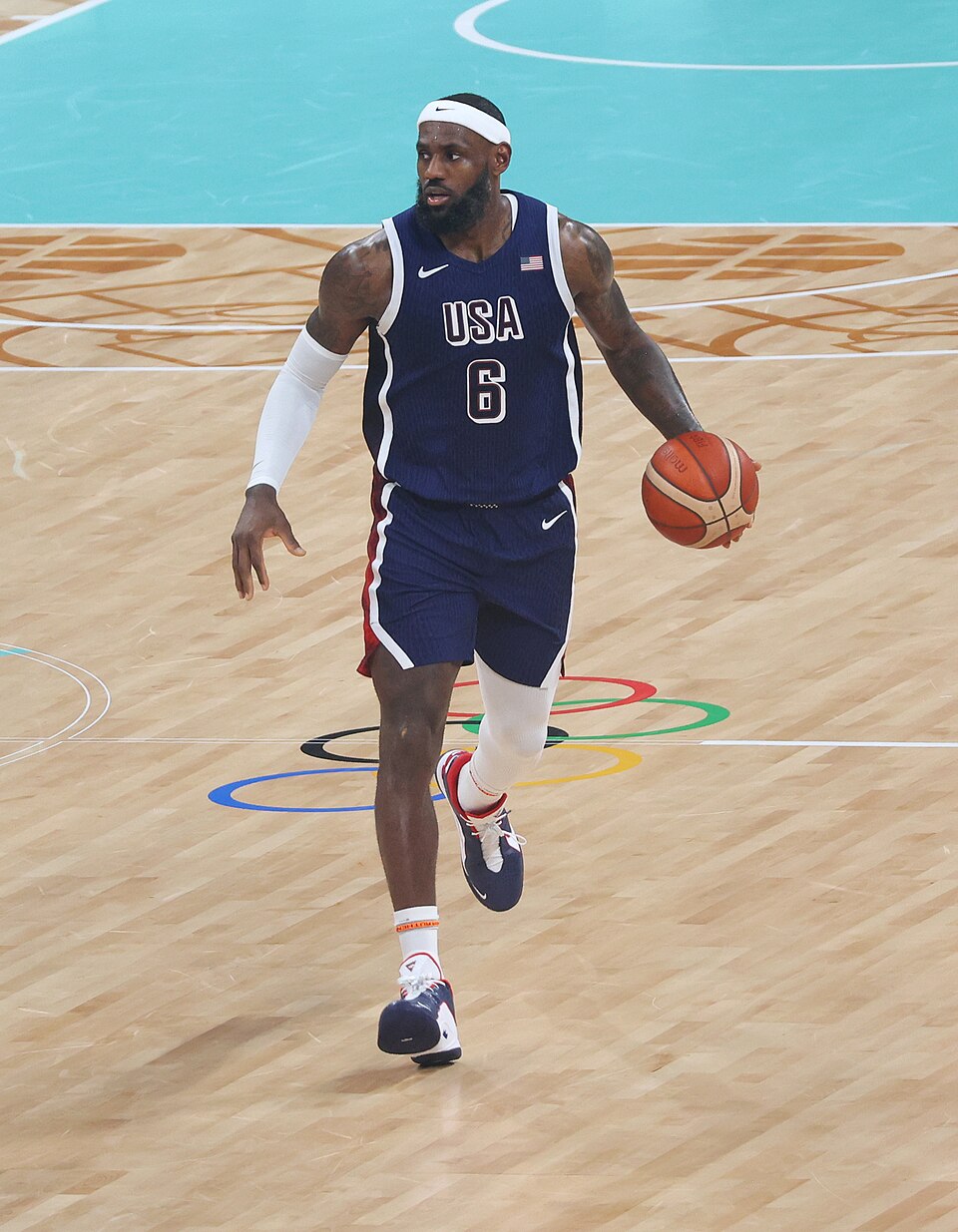 LeBron James during Olympic Games 2024