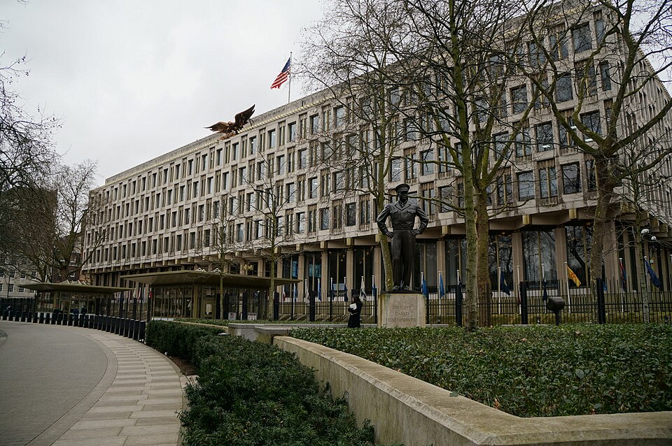The US Embassy, Grosvenor Square, London