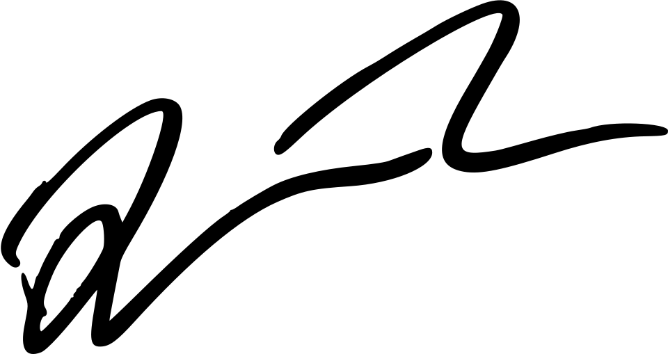Signature of American writer and director Quentin Tarantino
