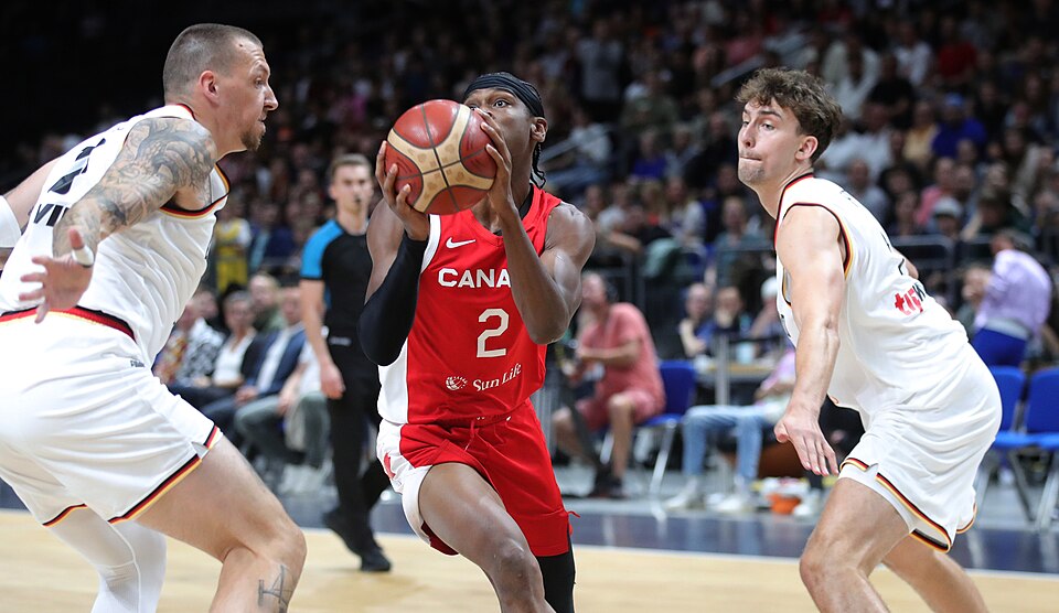 Basketball preparation match at Mercedes-Benz-Arena Berlin in preparation for the 2023 Basketball World Championships: Germany vs. Canada (86:81)