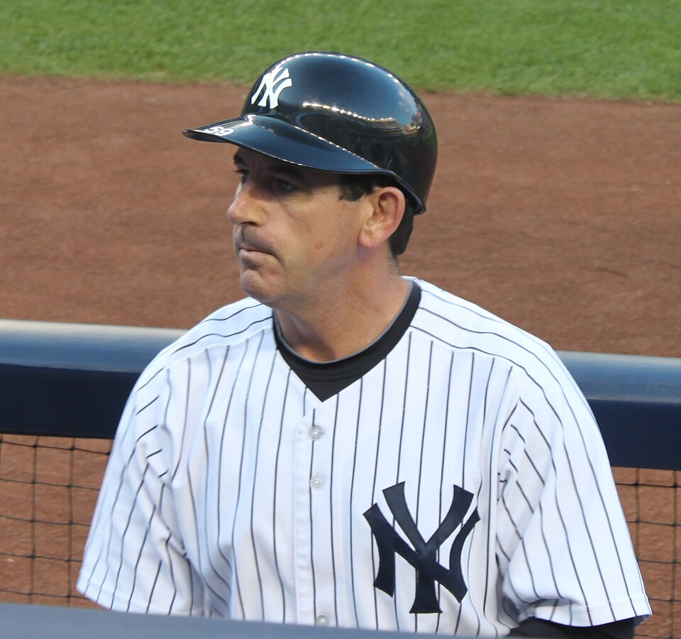 New York Yankees 3rd base coach Rob Thomson at Yankee Stadium, 2011.