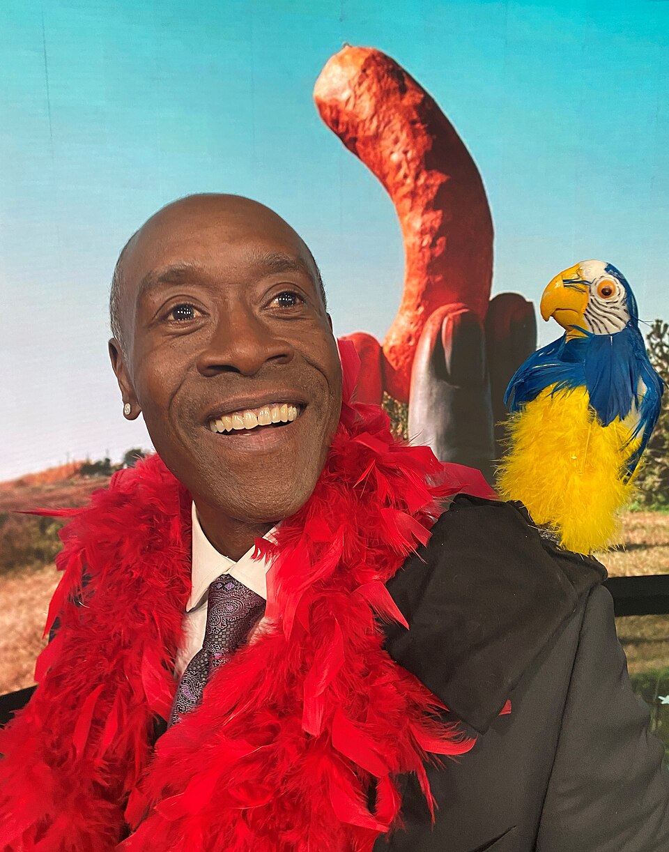 A photo of Don Cheadle taken by Jimmy Kimmel.