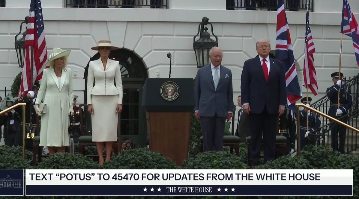 President Trump and the First Lady Participate in a Greeting with the King and Queen of the UK April 27, 2026