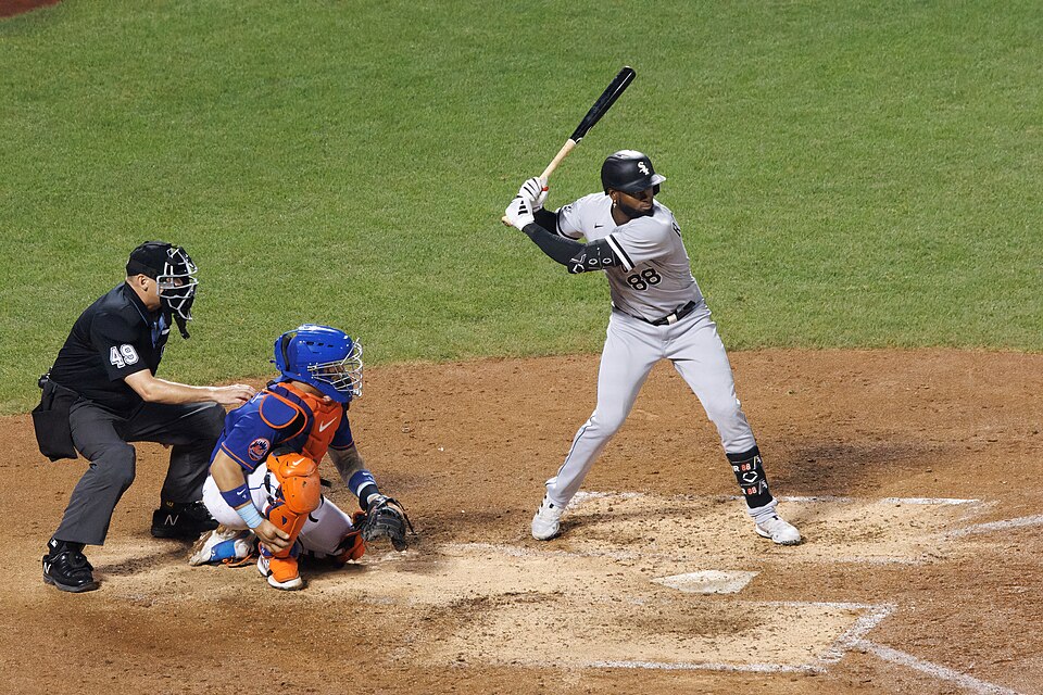 Luis Robert Jr. at bat