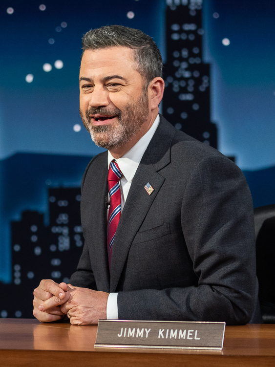 President Joe Biden tapes an appearance on “Jimmy Kimmel Live!”, Wednesday, June 8, 2022, at El Capitan Theatre in Los Angeles.