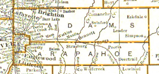 Adams County, Colorado, in 1925