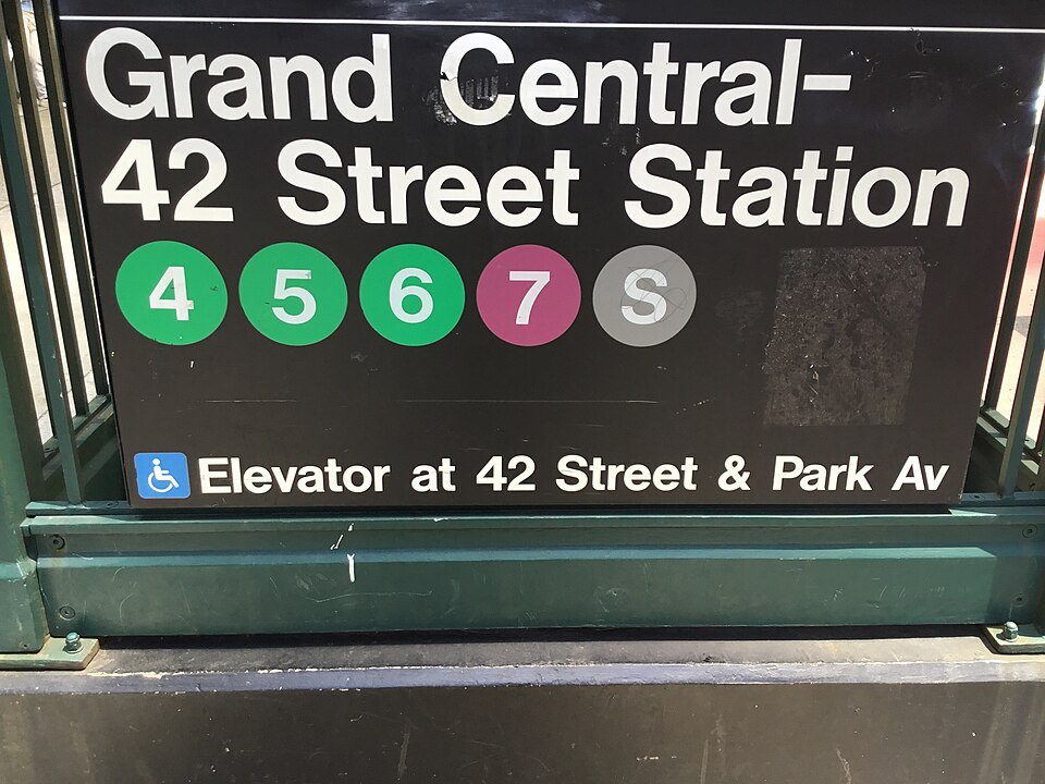 Station sign for Grand Central 42nd Street