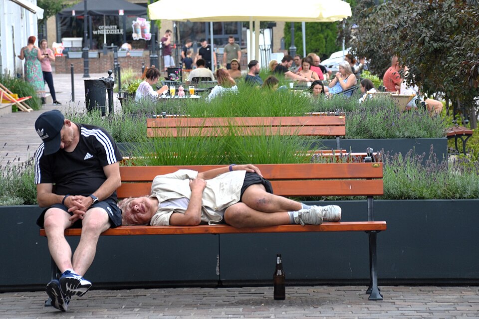 Sleeping people