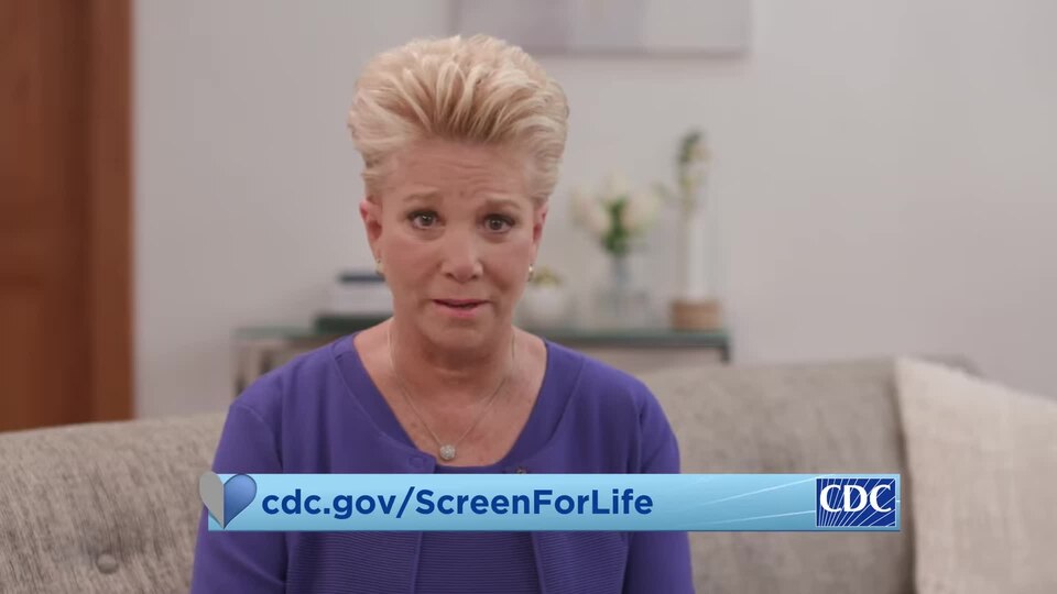 Joan Lunden encourages adults ages 50 and over to talk to their doctor to determine the right screening test for colorectal cancer.
Comments on this video are allowed in accordance with our comment policy:
https://www.cdc.gov/SocialMedia/Tools/CommentPolicy.html
This video can also be viewed at

htt