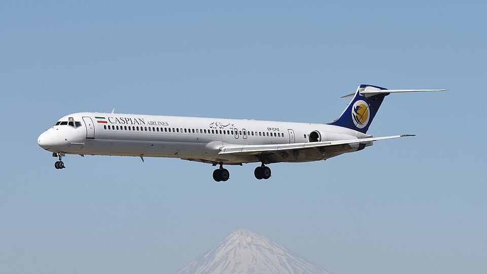 Reg: EP-CPZ 
Aircraft: McDonnell Douglas MD-83
Airline: Caspian Airlines

Airport: Tehran Mehrabad Airport - OIII