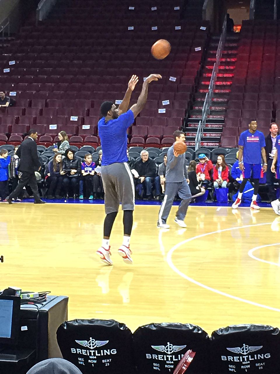 Embiid Shooting with the 76ers in 2014