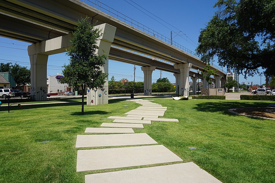 Pioneer Park in Carrollton, Texas (United States).