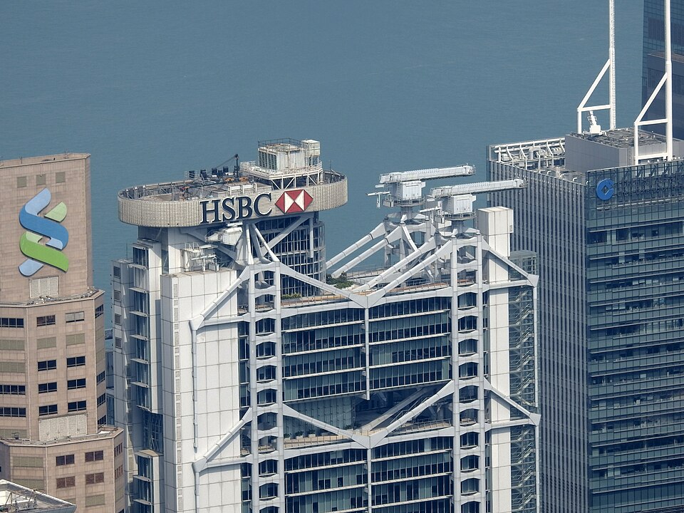 The cannons of HSBC Building of Hong Kong.