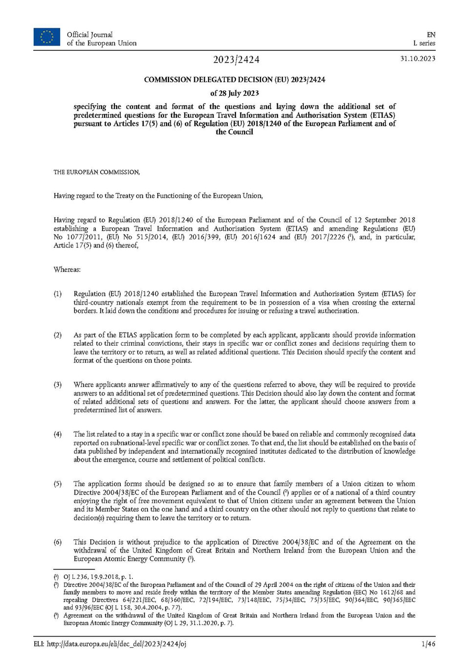 Official Journal of the European Union - L_202302424 of 31 October 2023 - English edition