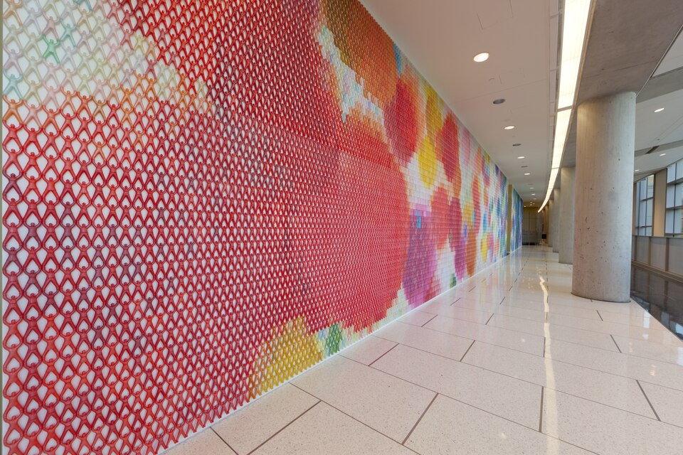 Title: Artwork by Do-Ho Suh at the Food and Drug Administration building, Silver Spring, Maryland
Physical description: 1 photograph : digital, tiff file, color.

Notes: Credit line: Photographs in the Carol M. Highsmith Archive, Library of Congress, Prints and Photographs Division.; Forms part of: