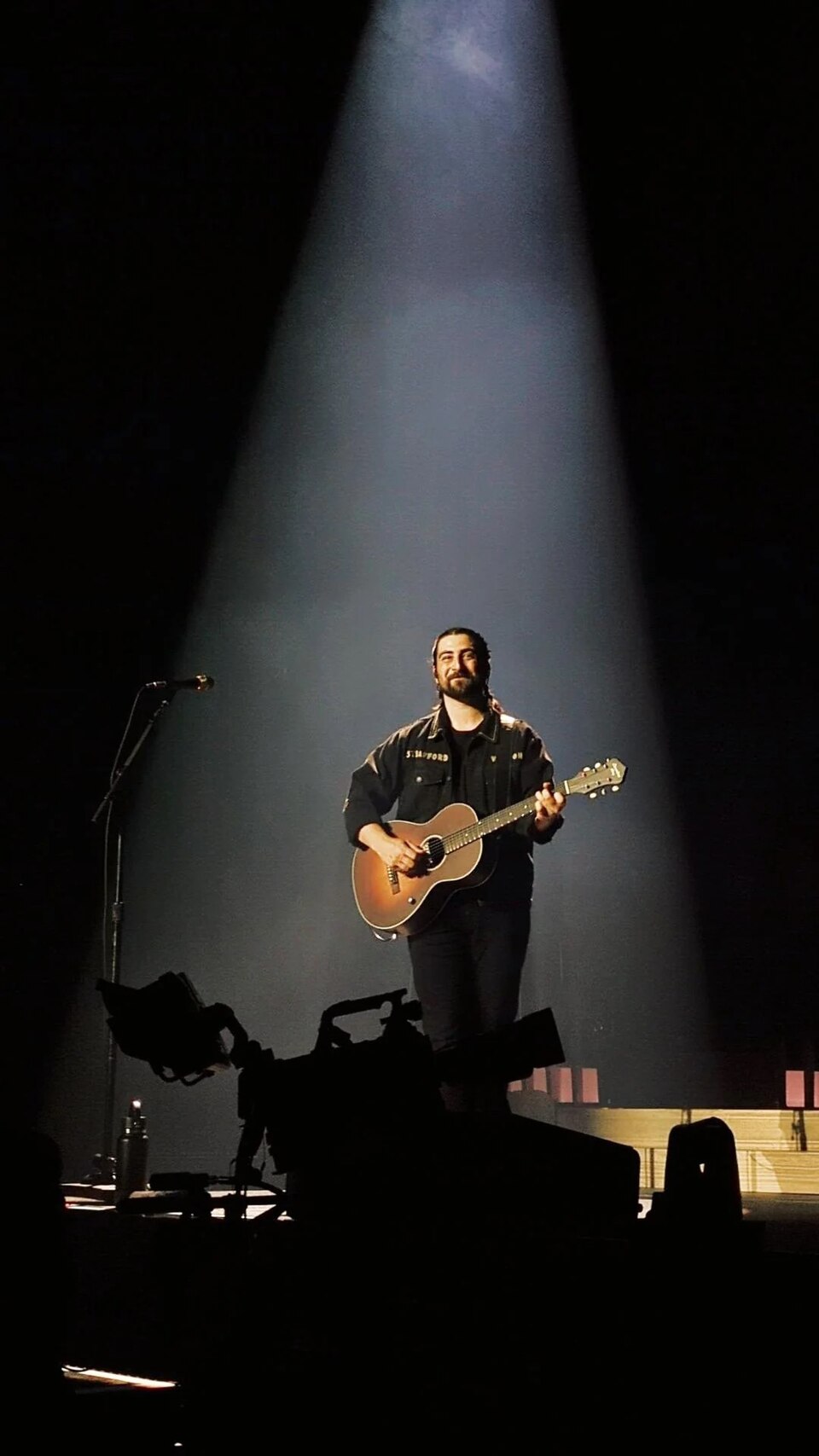 Noah Kahan performing in Edmonton, Canada