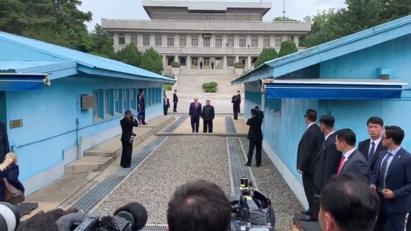 U.S. President Donald Trump and DPRK leader Kim Jong Un.
