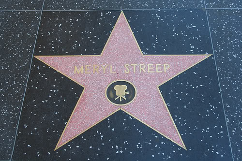 Stella di Meryl Streep sulla Hollywood Walk of Fame, Los Angeles (California)