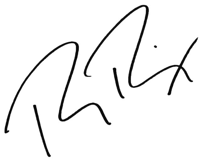Handwritten Signature of Roman Reigns