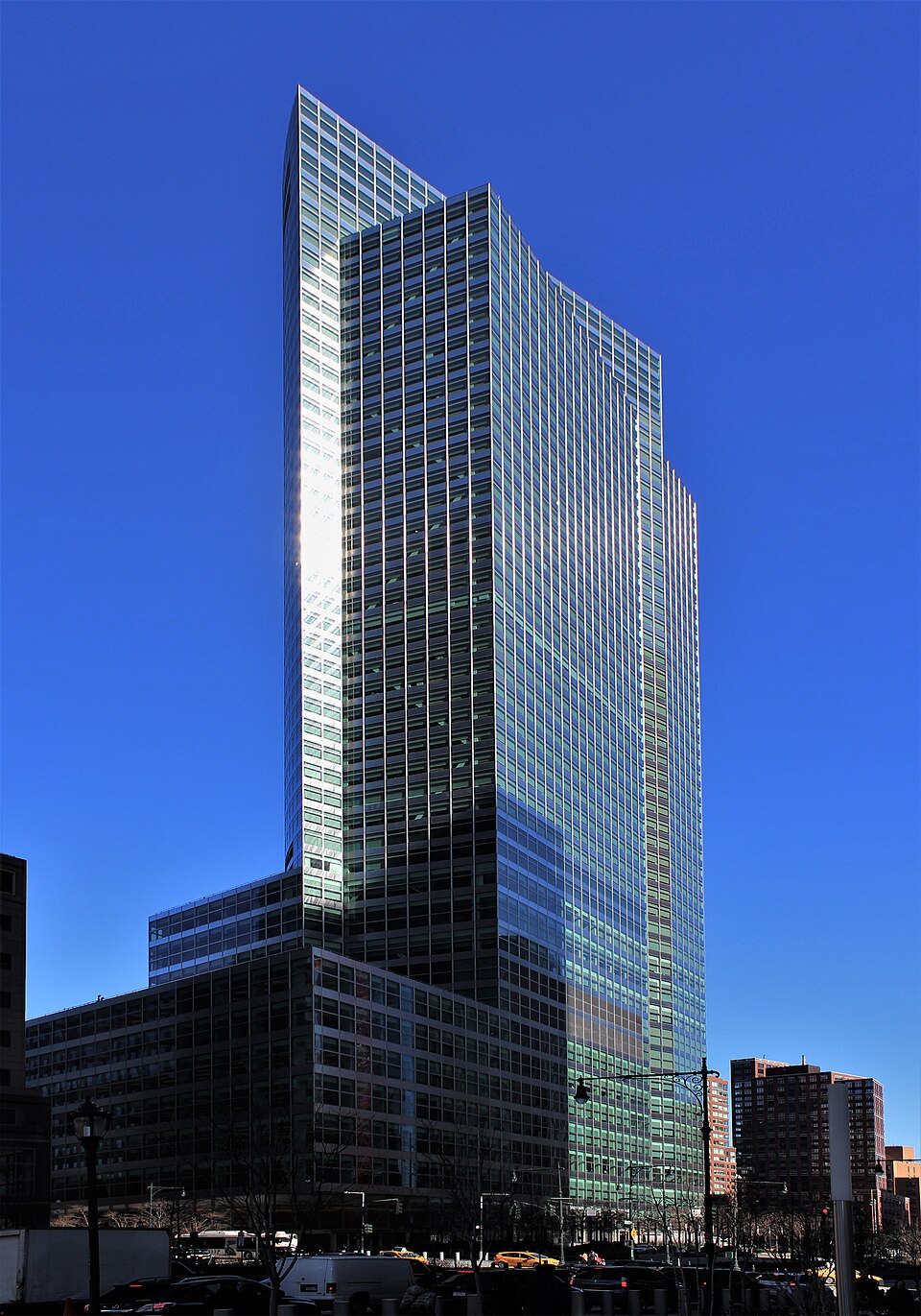 Looking north at 200 West Street