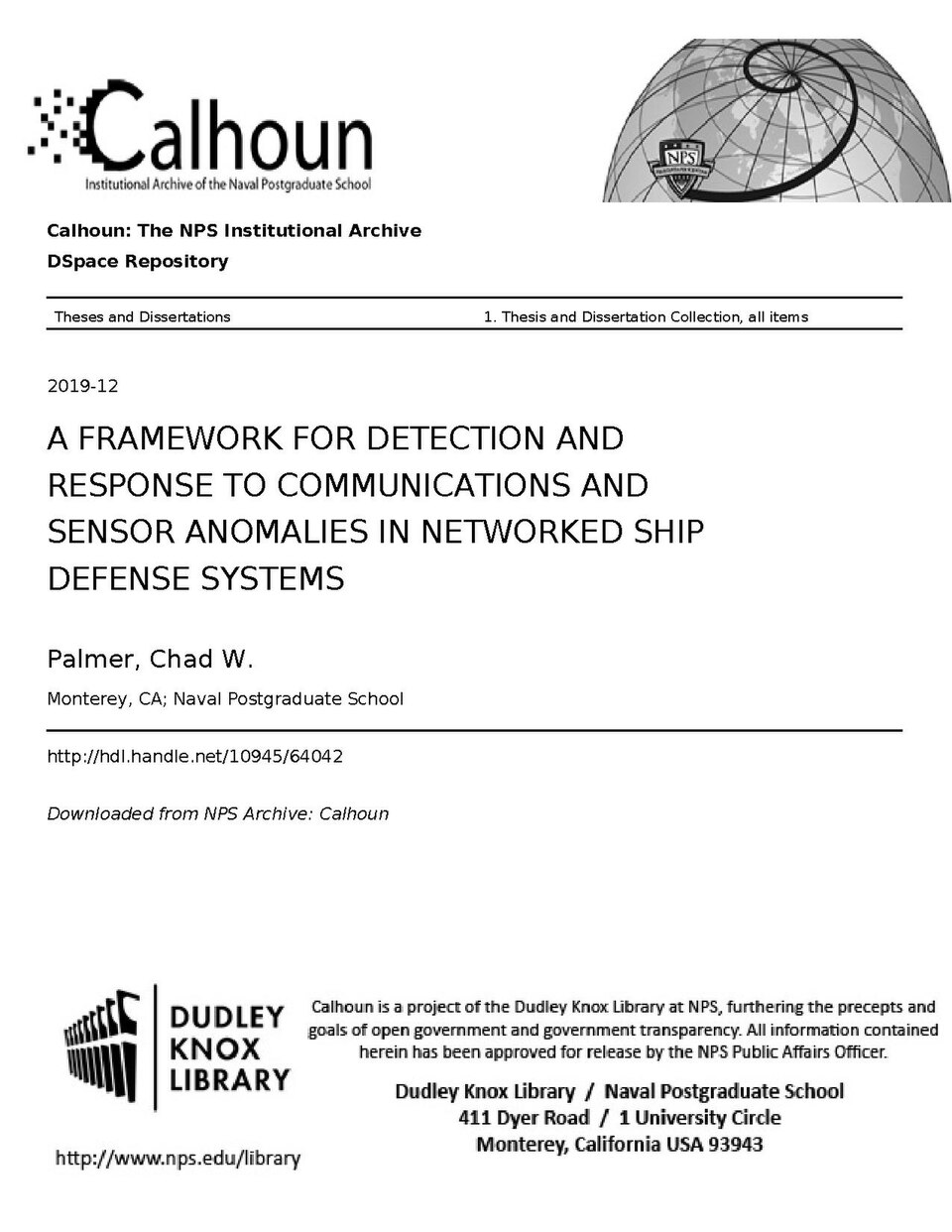This work addresses the need to secure and defend Navy data from communications and sensor channels that are crucial to weapon and combat systems such as the Cooperative Engagement Capability (CEC). It suggests a solution using an anomaly-detection system in conjunction with a new collaborative stru