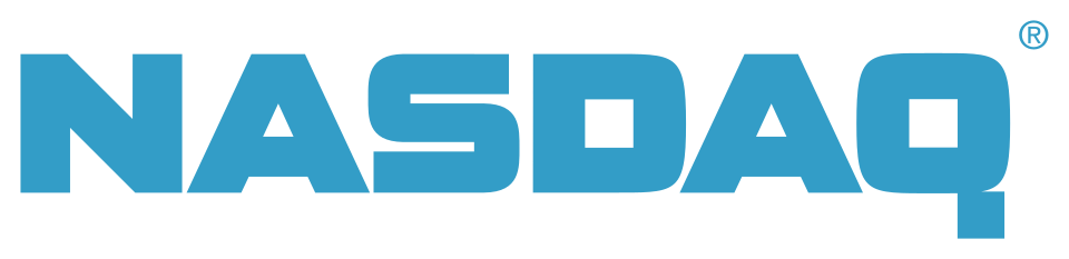 The logo of Nasdaq – American fully electronic stock exchange