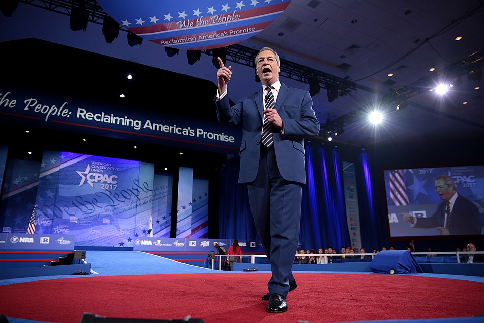 Member of the European Parliament Nigel Farage speaking at the 2017 Conservative Political Action Conference (CPAC) in National Harbor, Maryland.

Please attribute to Gage Skidmore if used elsewhere.