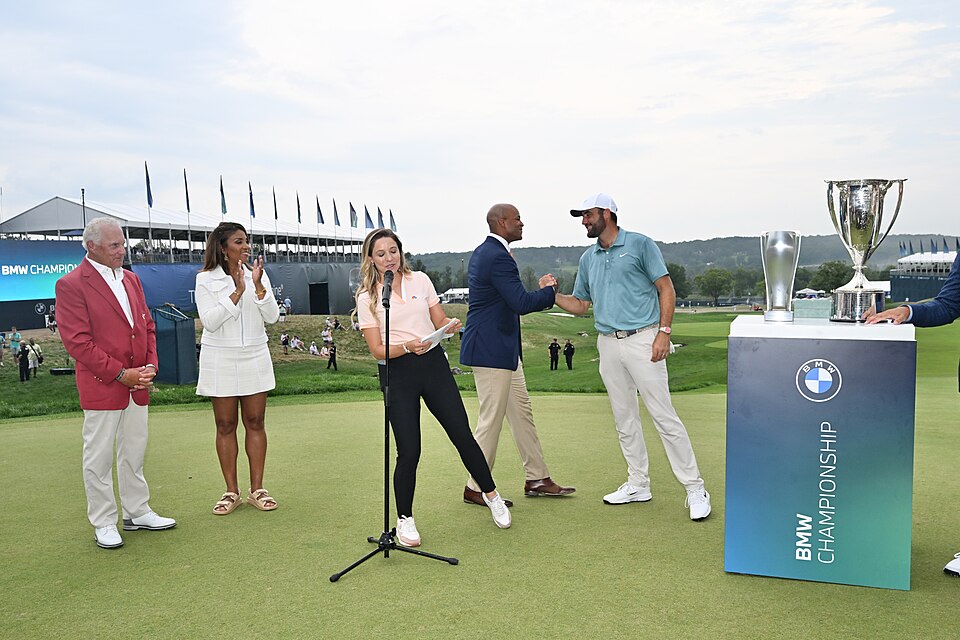Governor Moore and First Lady Dawn Blythe Moore attend the PGA, BMW Championship by Joe Andrucyk at Caves Valley, Golf Club, 2910 Blendon Rd, Owings MD 21117