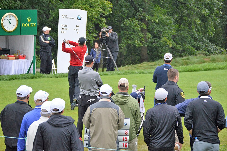 BMW Tournament at Aronimink during the final round played on Monday

The 2018 BMW Championship held at the Aronimink Golf Club in Newtown Square, Pennsylvania from September 6–9, 2018.