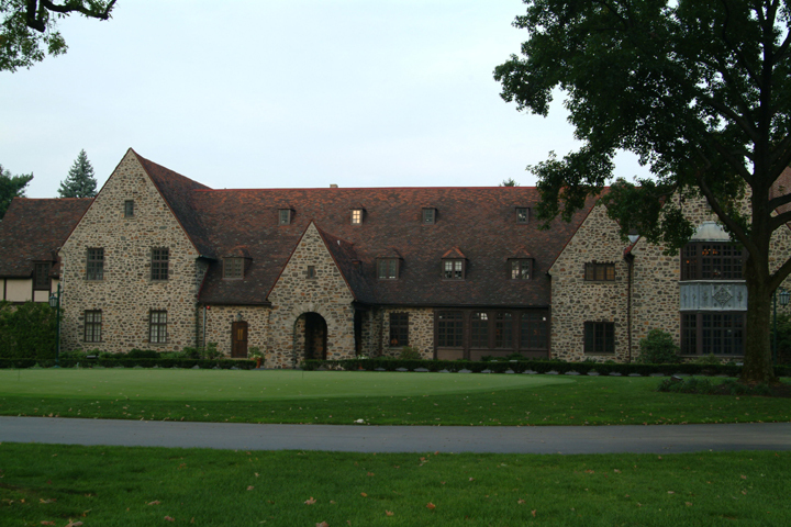 The Aronimink Golf Club Clubhouse.