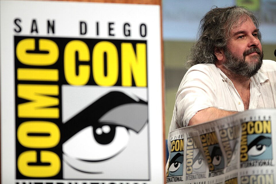 Peter Jackson speaking at the 2014 San Diego Comic Con International, for "The Hobbit: The Battle of Five Armies", at the San Diego Convention Center in San Diego, California on July 26, 2014. Photo by Gage Skidmore