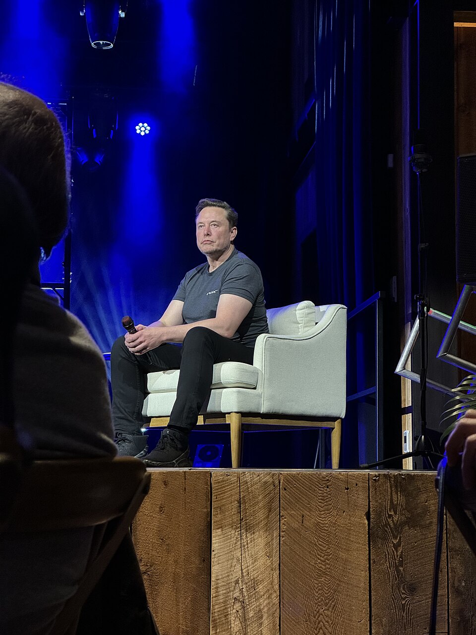 Elon Musk at a conference on March 28, 2024.