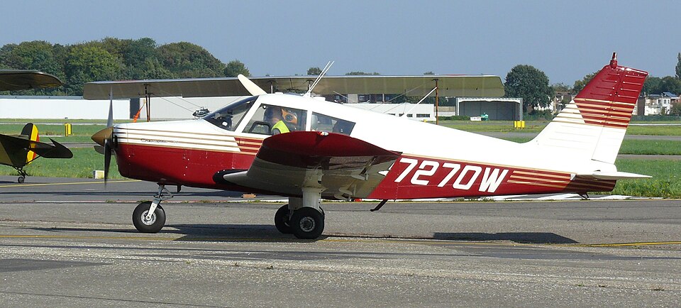 Plane Fun Inc Trustee's Piper PA-28-180 Cherokee (N7270W (cn 28-1105), built 1963) at Antwerp International Airport.